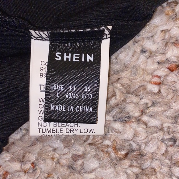 Long sleeve top one arm bought from shein size Large. Mesh design on front. - Picture 3 of 4